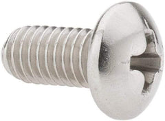 Value Collection - #10-32 UNF, 3/8" Length Under Head Phillips Drive Machine Screw - Pan Head, Grade 18-8 Stainless Steel, Uncoated, Without Washer - USA Tool & Supply