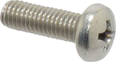 Value Collection - #10-32 UNF, 5/8" Length Under Head Phillips Drive Machine Screw - Pan Head, Grade 18-8 Stainless Steel, Uncoated, Without Washer - USA Tool & Supply