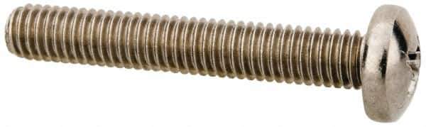 Value Collection - #10-32 UNF, 1-1/4" Length Under Head Phillips Drive Machine Screw - Pan Head, Grade 18-8 Stainless Steel, Uncoated, Without Washer - USA Tool & Supply