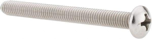 Value Collection - #10-32 UNF, 2" Length Under Head Phillips Drive Machine Screw - Pan Head, Grade 18-8 Stainless Steel, Uncoated, Without Washer - USA Tool & Supply