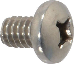 Value Collection - 1/4-20 UNC, 3/8" Length Under Head Phillips Drive Machine Screw - Pan Head, Grade 18-8 Stainless Steel, Uncoated, Without Washer - USA Tool & Supply