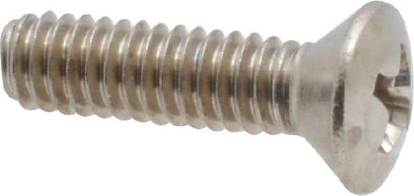 Value Collection - #8-32 UNC, 5/8" OAL Phillips Drive Machine Screw - Oval Head, Grade 18-8 Stainless Steel, Uncoated, Without Washer - USA Tool & Supply