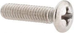 Value Collection - #8-32 UNC, 3/4" OAL Phillips Drive Machine Screw - Oval Head, Grade 18-8 Stainless Steel, Uncoated, Without Washer - USA Tool & Supply