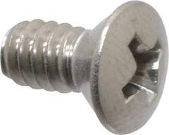 Value Collection - #10-24 UNC, 3/8" OAL Phillips Drive Machine Screw - Oval Head, Grade 18-8 Stainless Steel, Uncoated, Without Washer - USA Tool & Supply