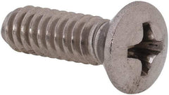 Value Collection - #10-24 UNC, 5/8" OAL Phillips Drive Machine Screw - Oval Head, Grade 18-8 Stainless Steel, Uncoated, Without Washer - USA Tool & Supply