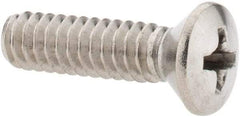 Value Collection - #10-24 UNC, 3/4" OAL Phillips Drive Machine Screw - Oval Head, Grade 18-8 Stainless Steel, Uncoated, Without Washer - USA Tool & Supply