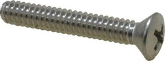 Value Collection - #10-24 UNC, 1-1/4" OAL Phillips Drive Machine Screw - Oval Head, Grade 18-8 Stainless Steel, Uncoated, Without Washer - USA Tool & Supply