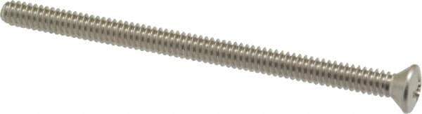 Value Collection - #10-24 UNC, 3" OAL Phillips Drive Machine Screw - Oval Head, Grade 18-8 Stainless Steel, Uncoated, Without Washer - USA Tool & Supply