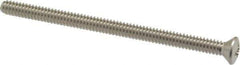 Value Collection - #10-24 UNC, 3" OAL Phillips Drive Machine Screw - Oval Head, Grade 18-8 Stainless Steel, Uncoated, Without Washer - USA Tool & Supply