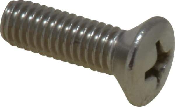 Value Collection - #10-32 UNF, 5/8" OAL Phillips Drive Machine Screw - Oval Head, Grade 18-8 Stainless Steel, Uncoated, Without Washer - USA Tool & Supply