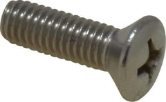 Value Collection - #10-32 UNF, 5/8" OAL Phillips Drive Machine Screw - Oval Head, Grade 18-8 Stainless Steel, Uncoated, Without Washer - USA Tool & Supply