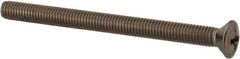 Value Collection - #10-32 UNF, 2-1/2" OAL Phillips Drive Machine Screw - Oval Head, Grade 18-8 Stainless Steel, Uncoated, Without Washer - USA Tool & Supply