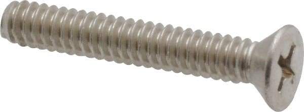 Value Collection - #10-32 UNF, 1" OAL Slotted Drive Machine Screw - Oval Head, Grade 18-8 Stainless Steel, Uncoated, Without Washer - USA Tool & Supply