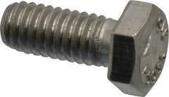 Value Collection - 5/16-18 UNC, 3/4" Length Under Head Hex Head Cap Screw - Grade 316 Stainless Steel, 1/2" Hex - USA Tool & Supply