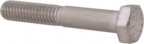 Value Collection - 5/16-18 UNC, 2" Length Under Head Hex Head Cap Screw - Grade 316 Stainless Steel, 1/2" Hex - USA Tool & Supply