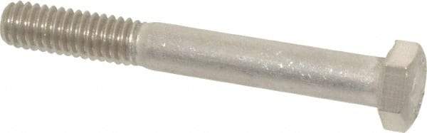 Value Collection - 5/16-18 UNC, 2-1/2" Length Under Head Hex Head Cap Screw - Grade 316 Stainless Steel, 1/2" Hex - USA Tool & Supply