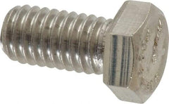 Value Collection - 3/8-16 UNC, 3/4" Length Under Head Hex Head Cap Screw - Grade 316 Stainless Steel, 9/16" Hex - USA Tool & Supply