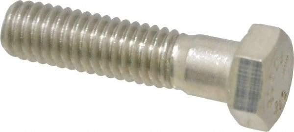 Value Collection - 3/8-16 UNC, 1-1/2" Length Under Head Hex Head Cap Screw - Grade 316 Stainless Steel, 9/16" Hex - USA Tool & Supply