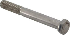 Value Collection - 3/8-16 UNC, 3" Length Under Head Hex Head Cap Screw - Grade 316 Stainless Steel, 9/16" Hex - USA Tool & Supply