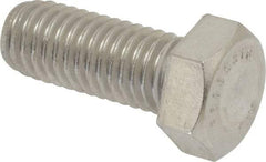 Value Collection - 1/2-13 UNC, 1-1/4" Length Under Head Hex Head Cap Screw - Grade 316 Stainless Steel, 3/4" Hex - USA Tool & Supply