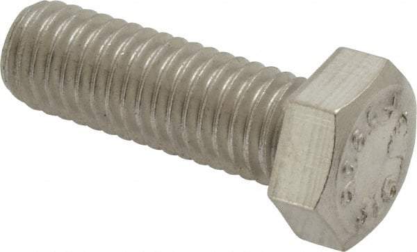 Value Collection - 1/2-13 UNC, 1-1/2" Length Under Head Hex Head Cap Screw - Grade 316 Stainless Steel, 3/4" Hex - USA Tool & Supply