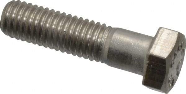 Value Collection - 1/2-13 UNC, 2" Length Under Head Hex Head Cap Screw - Grade 316 Stainless Steel, 3/4" Hex - USA Tool & Supply