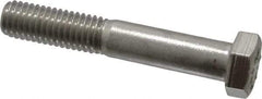 Value Collection - 1/2-13 UNC, 3" Length Under Head Hex Head Cap Screw - Grade 316 Stainless Steel, 3/4" Hex - USA Tool & Supply