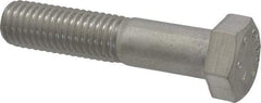 Value Collection - 1-1/4 - 7 UNC 7" Length Under Head Hex Head Cap Screw - Partially Threaded, 316 Stainless Steel, Uncoated, 1-1/4" Hex - USA Tool & Supply
