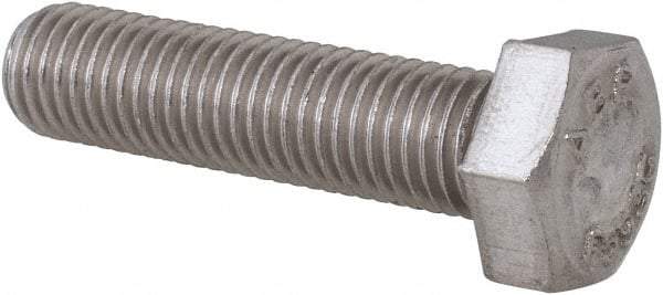 Value Collection - 5/16-24 UNF, 1-1/4" Length Under Head Hex Head Cap Screw - Grade 18-8 Stainless Steel, 1/2" Hex - USA Tool & Supply