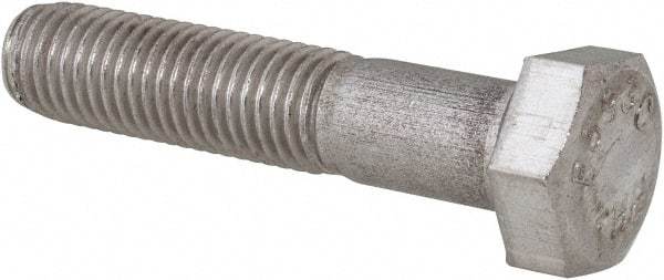 Value Collection - 5/16-24 UNF, 1-1/2" Length Under Head Hex Head Cap Screw - Grade 18-8 Stainless Steel, 1/2" Hex - USA Tool & Supply