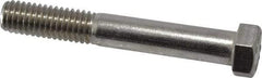 Value Collection - 7/16-14 UNC, 3" Length Under Head Hex Head Cap Screw - Grade 18-8 Stainless Steel, 5/8" Hex - USA Tool & Supply