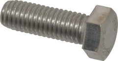 Value Collection - 1/2-13 UNC, 1-1/2" Length Under Head Hex Head Cap Screw - Grade 18-8 Stainless Steel, 3/4" Hex - USA Tool & Supply