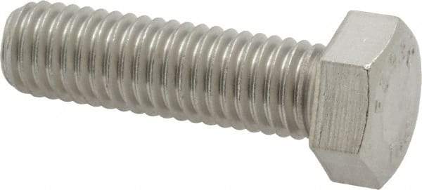 Value Collection - 1/2-13 UNC, 1-3/4" Length Under Head Hex Head Cap Screw - Grade 18-8 Stainless Steel, 3/4" Hex - USA Tool & Supply