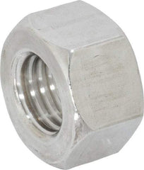 Value Collection - 3/4-10 UNC Stainless Steel Right Hand Heavy Hex Nut - 1-1/4" Across Flats, 47/64" High, Uncoated - USA Tool & Supply