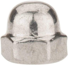 Value Collection - #6-32 UNC, 5/16" Width Across Flats, Uncoated, Stainless Steel Acorn Nut - 1/4" Overall Height, Grade 18-8 - USA Tool & Supply