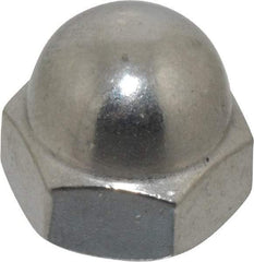 Value Collection - 5/16-18" UNC, 9/16" Width Across Flats, Stainless Steel Acorn Nut - 3/8" Overall Height, Grade 18-8 - USA Tool & Supply