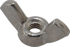 Value Collection - #8-32 UNC, Stainless Steel Standard Wing Nut - Grade 18-8, 0.72" Wing Span, 0.47" Wing Span - USA Tool & Supply