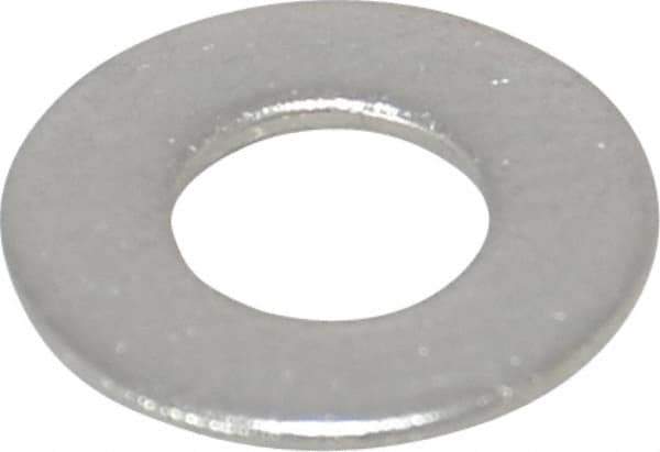 Value Collection - #10 Screw, Grade 18-8 Stainless Steel Standard Flat Washer - 13/64" ID x 7/16" OD, 0.031" Thick - USA Tool & Supply