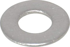 Value Collection - #10 Screw, Grade 18-8 Stainless Steel Standard Flat Washer - 13/64" ID x 7/16" OD, 0.031" Thick - USA Tool & Supply