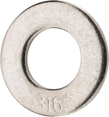 Value Collection - 5/16" Screw, Grade 316 Stainless Steel Standard Flat Washer - 11/32" ID x 11/16" OD, 0.065" Thick - USA Tool & Supply
