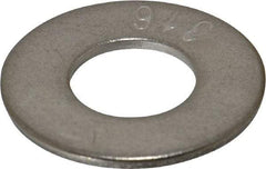Value Collection - 3/4" Screw, Grade 316 Stainless Steel Standard Flat Washer - 13/16" ID x 2" OD, 0.148" Thick - USA Tool & Supply