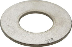 Value Collection - 7/8" Screw, Grade 316 Stainless Steel Standard Flat Washer - 15/16" ID x 2-1/4" OD, 0.165" Thick - USA Tool & Supply