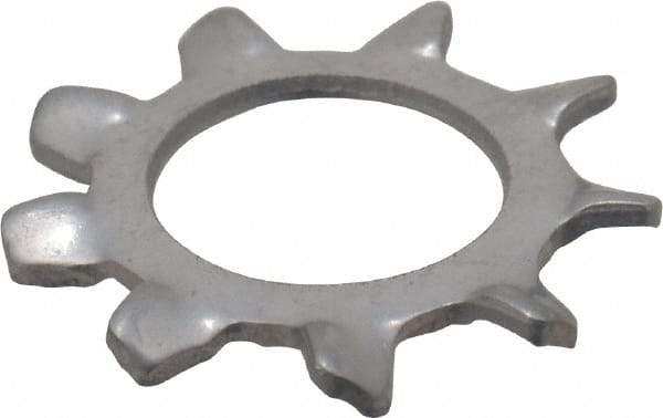 Value Collection - 1/4" Screw, 0.267" ID, Stainless Steel External Tooth Lock Washer - 0.51" OD, Grade 410 - USA Tool & Supply