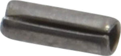 Value Collection - 1/16" Diam x 3/16" Long Slotted Spring Pin - Grade 420 Stainless Steel, Bright Finish - USA Tool & Supply