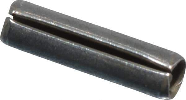 Made in USA - 1/16" Diam x 1/4" Long Slotted Spring Pin - Grade 420 Stainless Steel, Bright Finish - USA Tool & Supply