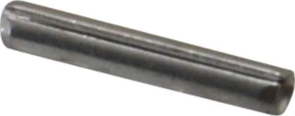 Made in USA - 1/16" Diam x 3/8" Long Slotted Spring Pin - Grade 420 Stainless Steel, Bright Finish - USA Tool & Supply