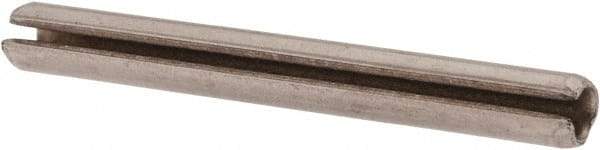 Made in USA - 5/64" Diam x 3/4" Long Slotted Spring Pin - Grade 420 Stainless Steel, Bright Finish - USA Tool & Supply