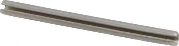 Value Collection - 5/64" Diam x 1" Long Slotted Spring Pin - Grade 420 Stainless Steel, Bright Finish - USA Tool & Supply