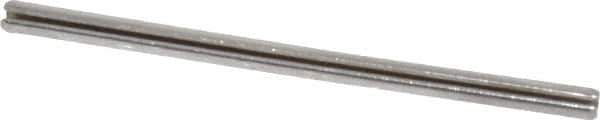 Value Collection - 5/64" Diam x 1-1/2" Long Slotted Spring Pin - Grade 420 Stainless Steel, Bright Finish - USA Tool & Supply