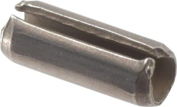 Value Collection - 3/32" Diam x 1/4" Long Slotted Spring Pin - Grade 420 Stainless Steel, Bright Finish - USA Tool & Supply